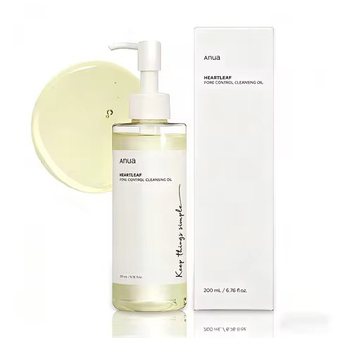 Anua Heartleaf Pore Control Cleansing Oil, Cleansing Oil for Oily Skin, Deep Cleansing Makeup Remove