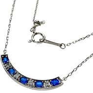 สร้อยคอ Hauyne เพชร 0.15 กะรัต 0.03 กะรัต แพลทินัม Pt900/Pt850 น้ำหนัก 2.6 กรัม ความยาว 46 ซม. สำหรั