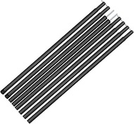MOON LENCE TPOLES001 Tent Pole, Tarp Pole, Steel, Set of 2, 3-Section Connection, Diameter 0.6 inche