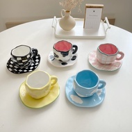 Youka Teacup Set Tea Cup Coffee Plate Korean Homecafe Aesthetic