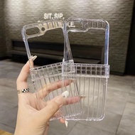Flip Case 5 4 3 Fold Transparent Rimowa Suitcase Motif For Samsung Galaxy Z Case