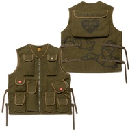 【SR-STUDIO】HUMAN MADE 21AW MILITARY VEST ทหาร ฟังก์ชั่น หลายกระเป๋า เครื่องมือช่าง ยุทธวิธี เสื้อกั๊