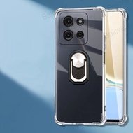 For Motorola Moto G75 5G Soft Silicon Cover Magnetic Phone Holder Finger Ring Holder