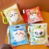 Cute double button baby bag 10cm cotton doll displ 可爱双扣娃包10cm棉花娃娃展示收纳包防尘遛娃包痛包包挂件W1V