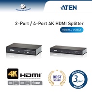 ATEN VS182A 2-Port 4K HDMI Splitter / VS184A 4-Port 4K HDMI Splitter