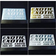 Cutting Sicker Sepeda Exotic Stiker Sepeda Lipat Exotic 1Set