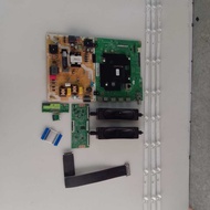 SAMSUNG UA50AU7002K 50" TV MAIN BOARD, POWER SUPPLY, TCON, POWER BUTTON, WIFI CARD, RIBBON CARD, BAC
