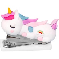 Stapler Comel, Stapler Mini Berbentuk Haiwan, Penjahit Meja Mudah Alih, Patung Seni Silikon, Stapler
