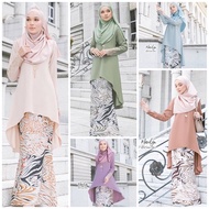 Marilyn Baju Raya 2022 Sedondon Ibu Anak Baju Kurung Modern Pakaian Muslimah Baju Tunang Simple