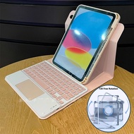 Case with Trackpad Keyboard for Huawei Matepad SE 11" 2024 AGS6-W09 Clear Acrylic Detachable Magneti