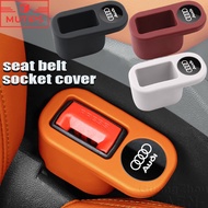 Audi Car Seat Belt Socket Protector Silicone Safety Belt Base Anti-scratch Cover Car Interior For A3