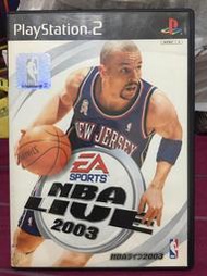 自有收藏 日本版 PS2主機遊戲光碟 NBA LIVE 2003 勁爆美國職籃2003