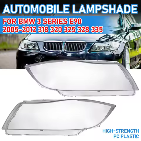 Car Headlight Cover Front For BMW 3 Series E90 Headlamp cover 2005-2012 model BMW 318 320 325 328 33
