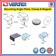 VERTEX TAIWAN Mounting Angle plate clamp and magnet for VHL-300 J-L02 J-C02 J-L01 J-C01 J-M01 jl02 j