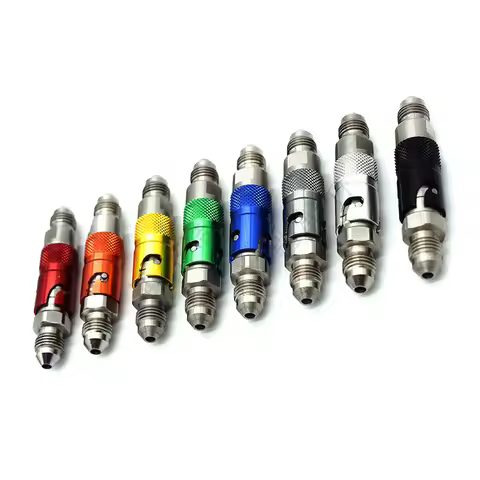 Motorcycle AN3 3AN Brake Fluid Quick Removal Disconnect Release Fittings Dry Break Adapter Brake Lin