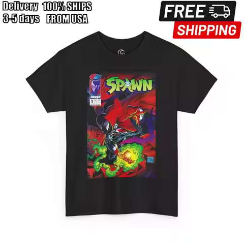 Spawn Comic Book Vintage T-Shirt, Spawn No. 1 Comic Book Tee, McFarlane Comics