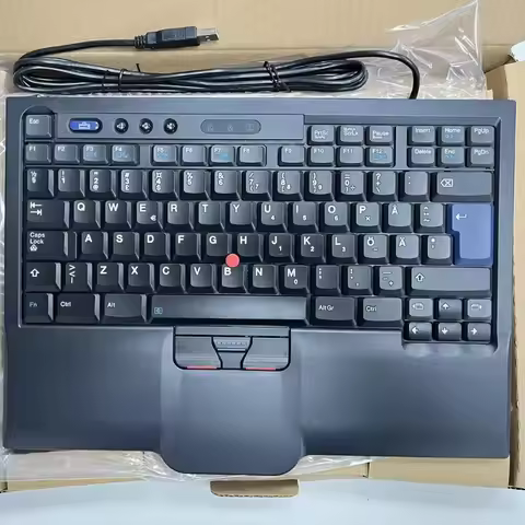 SK-8845CR USB Keyboard with Red Dot Pointing Stick, Multilingual Layout