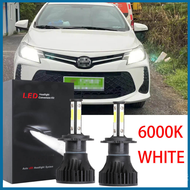 สำหรับTOYOTA VIOS Gen3 2013-2020 หัวโคมไฟ 2014 2015 2016 2017 2018 2019 LEDไฟหน้า 6000Kชุดหลอดไฟเปลี
