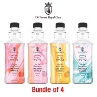 [Bundle of 4] Dr. Forest Royal Care Jeju 100% Water One Shot Gargle &amp; Mouthwash 300ml Apple / Peach / Hallabong / Mint Non-Alcohol