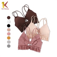 1K Surabaya Bra One Set Celana Dalam P171 Bra Sport CD Pakaian Dalam Wanita Korean Style Bralette Renda Motif Pita