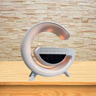 VIKEFON Lampu Hias Meja RGB Wireless Smart Bluetooth Speaker Charger Lamp - mini3401 - White