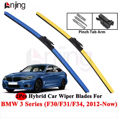 LNJING Colorful Wiper Blades For BMW 3 Series F30 F31 F34 318i 320i 323i 325i 328d 328i 330i 330e 33