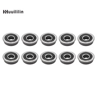10Pcs F695- Bearing 5X13X4mm Flanged Miniature Deep Groove Ball Bearings F695RS for   2/3 3D Printer