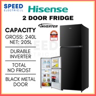[SABAH ONLY] HISENSE 2 DOOR FRIDGE 240L/205L RT286N4ABN1 5 STAR INVERTER  省电冰箱 PETI AIS JIMAT KARAN