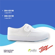 *CLEARANCE*YELLOWISH STAIN* Pallas Jazz School Shoe Single Velcro Strap 204-031 W