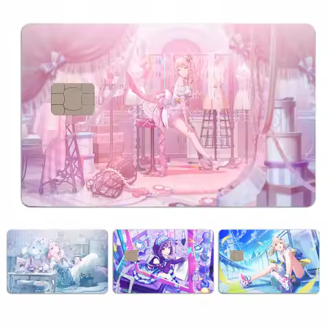Project Sekai Anime Young Creidt Card Debit Card Sticker Film Case Front Tape For Small Big Chip No 