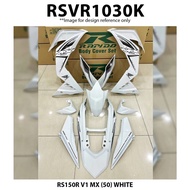 Rapido Cover Set Honda RS150R V1 V2 V3 MX (50) White Black RS150 RS150 R Coverset Motor Accessories 