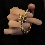 Fox Zircon Bracelet Retro Minority Fox Bracelet Domineering Opening Bracelet Ring Nine Tail Fox Orna