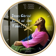 12 Jesus Christ Look at The Time Modern Design Wall Clock for Church Bedroom Living Room Cathedral B