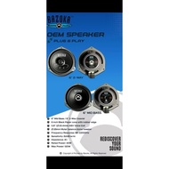 BAZOKA OEM SPEAKER PLUG & PLAY FOR PERODUA AXIA,BEZZA,VIVA,MYVI,ATIVA,ARUZ,ALZA 6"INCH 2-WAY & 6" MI