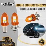H4 BA20D COB 4LED Motorcycle Headlight 12v High Power Motorcycle LED Bulb Driving Light