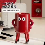 HOT!! Tall Trash Can Household Large Size Large Capacity Kitchen Living Room No Bending Trash Can Wi