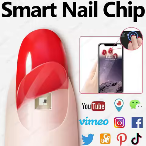 NEW NFC Smart Nail Chip SOS Virtual Call Fitness Supervision Function GPS Tracker Device Mini Tracke