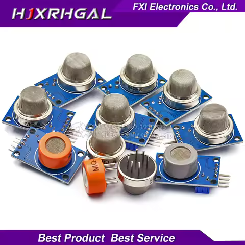1PCS MQ Series Sensors MQ-2 MQ-3 MQ-4 MQ-5 MQ-6 MQ-7 MQ-8 MQ-9 hjxrhgal Detecting Gas Smoke Sensor W