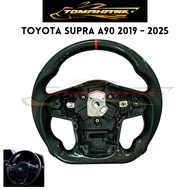 TOYOTA SUPRA A90 2019 - 2025 CARBON FIBER STEERING WHEEL TOYOTA SUPRA CARBON STEERING SUPRA A90