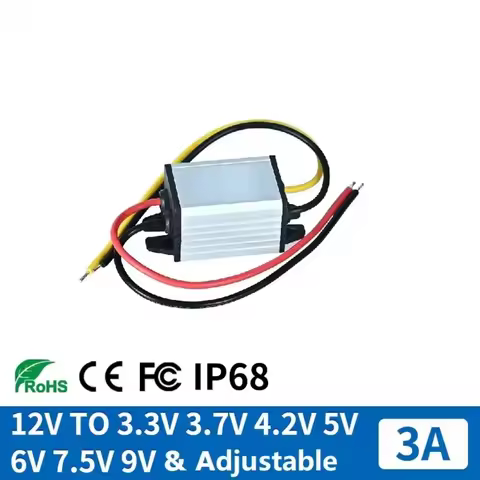 12V24V to 9V 3.7V 4.2V 5V 6V 3.3V 7.5V DC DC Car Camera Step Down Voltage 12 Volt Buck to 5Volt 6Vol