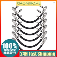 ammoon 15cm/ 6in Guitar Effect Pedal Instrument Patch Cable 1/4" Silver Right-angle Plug Black PVC J