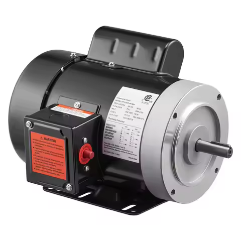 SucceBuy 0.5 HP/1 HP/5HP Electric Motor 1725RPM/3450RPM Air Compressor Motor CW/CCW Rotation Single-