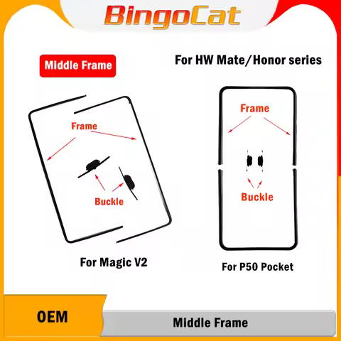 Novecel For Huawei Mate X XS X3 X5 XS2 Honor Magic V2 V3 V5 VS2 VS3 Middle Frame Bezel Replacement P