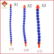[WY3] Flexible 1/4" 3/8" 1/2" Water Oil Coolant  Hose Round Nozzle without Switch [MY]