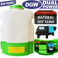 Sprayer Elektrik 16 Liter DGW Up Grade Pompa dualpump - Aki 12V 12Ah