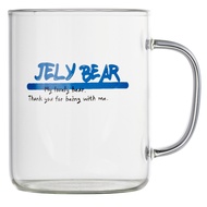 LASSIETTE JELY BEAR Glass Mug Cup (430ml) Tableware Blue