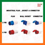 16A 32A 3 PIN INDUSTRIAL PLUG , SOCKET & CONNECTOR