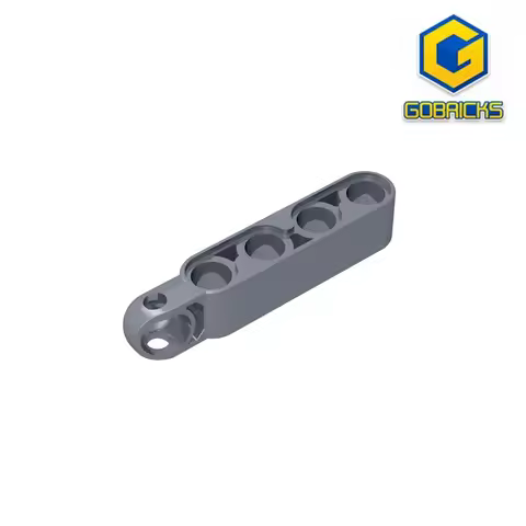 Gobricks GDS-1128 Technical, Steering Arm 5 x 1 with Tow Ball Socket Rounded, Chamfered compatible w
