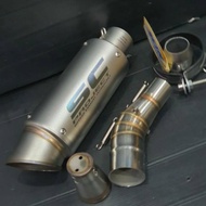 Sc Project Carbon Titanium Exhaust Import Grade Original Ninja 250 Fi Karbu Slip On Funnel