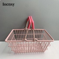 [Ioensy] Mini Storage Basket Sturdy Wire Mesh Cute Small Organizer Box for Desk Dormitory Essentials